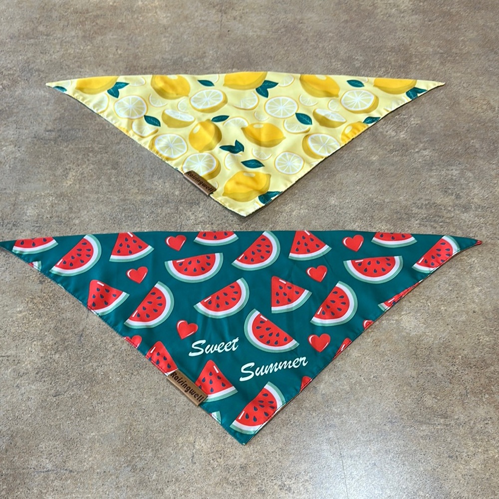 2 Raising Well pet bandanas they are both reversible - Picture 1 of 5